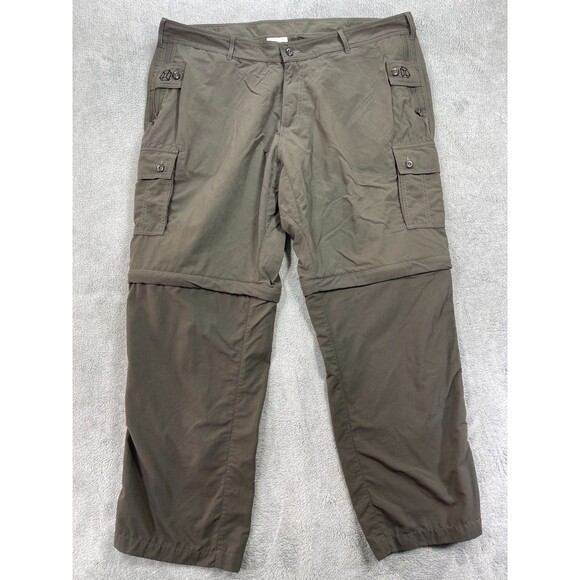 Clothing Arts Pick Pocket Proof Convertible Pants Mens 42 Olive Green Nylon - Picture 1 of 16
